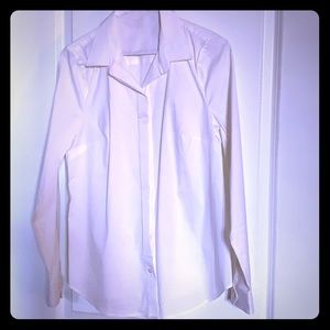 Classic white Ann Taylor button-down blouse